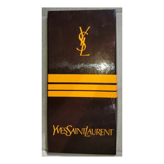 6 New Vintage Men's Yves Saint Laurent Permanent Press White Handkerchiefs Thumb {1}