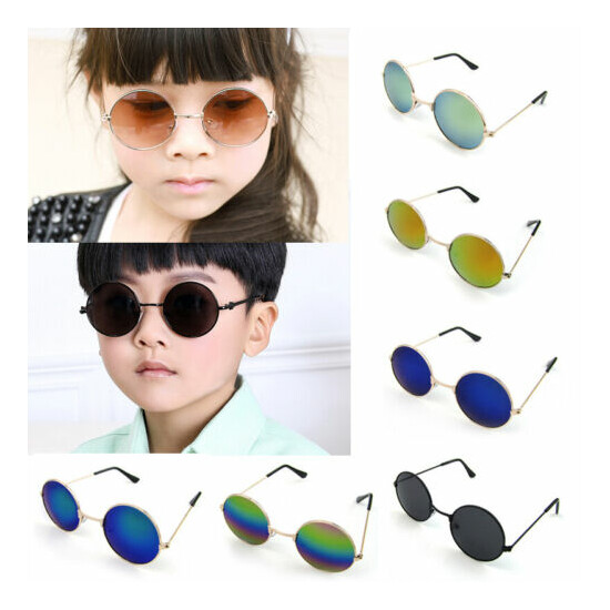 Hot Kid Children Unisex Classic Sunglasses Retro Vintage Style Protect Glasses image {1}