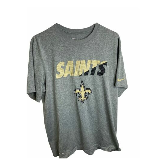 Nike Dri-Fit New Orlean's Saints Men's Large T-Shirt Official NFL Clothing EUC  image {1}