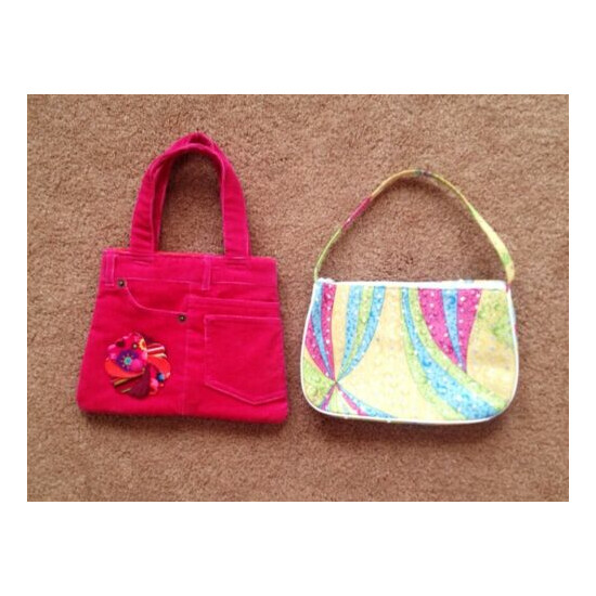 GIRLS 2 PURSES CORDUROY SEQUIN VERY PRETTY EXCELLENT CONDITION!!!!!! image {1}