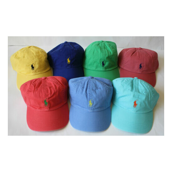 NWT Mens Polo Ralph Lauren Pony Logo Sports Baseball Cap Hat One Size Many Color image {2}