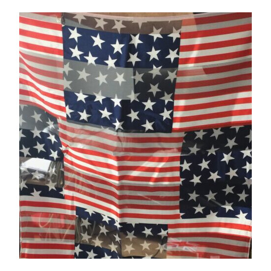 2 Men's Patriotic Stars and Strips handkerchief and Lapel Pin image {3}