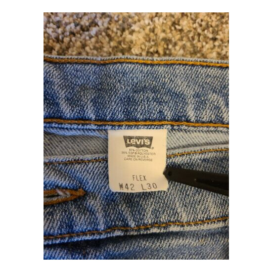 Levi’s 540 Made in USA Blue Jeans size W42 L30 Flex image {3}