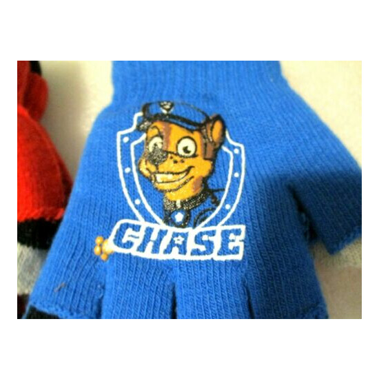 NWT Boy's 2 PAIR 3 In 1 Texting Gloves Paw Patrol-Chase 4 Pair Total  image {4}
