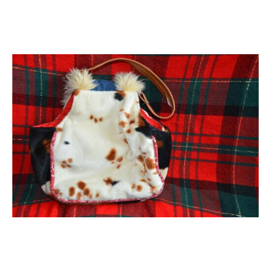 Girls western style plush Sassy Pets Saks purse by Douglas, includes a pony image {3}