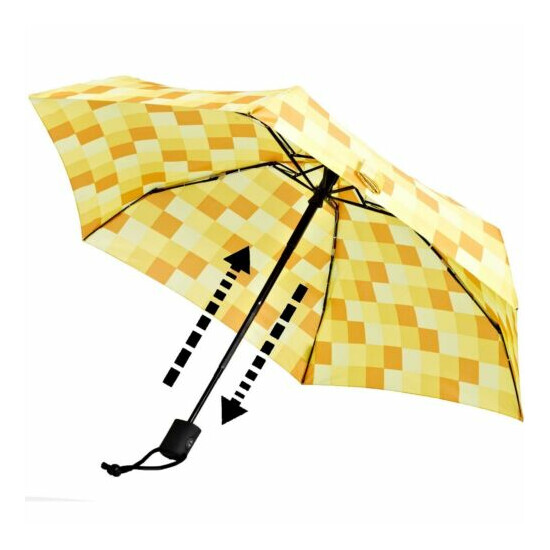 EuroSCHIRM Dainty Automatic Umbrella (Yellow Square) Lightweight Trekking Pocket image {1}