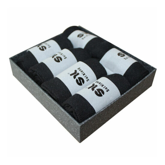 6 Pairs Luxury Gift for Men Husband Gifts Mens Cotton Socks with Gift Pack image {8}