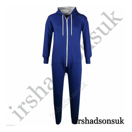 KIDS GIRLS BOYS PLAIN ROYAL BLUE A2Z Onesie One Piece ALL IN ONE JUMPSUIT 2-13 Y image {1}