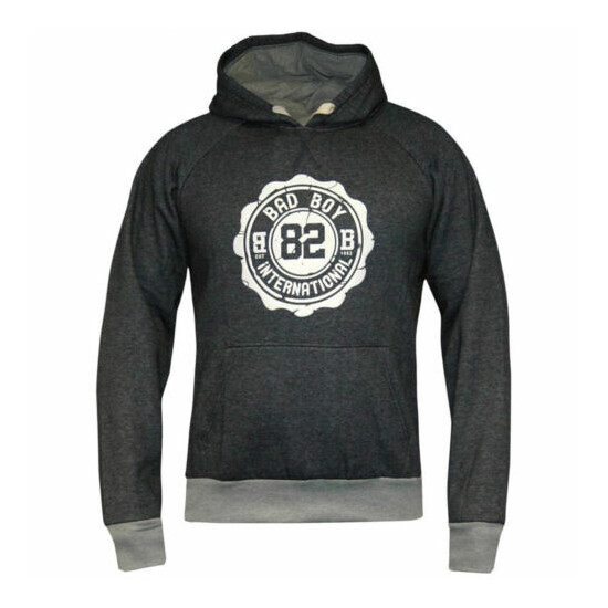 Bad Boy Crest Hoodie - Small - Air Force Blue Marl image {1}