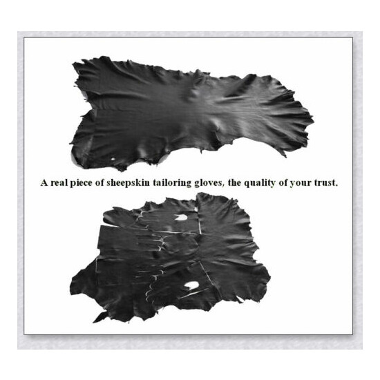 30cm40cm50cm60cm70cm Men's Real Black Shiny leather Driving Party Long Gloves image {3}