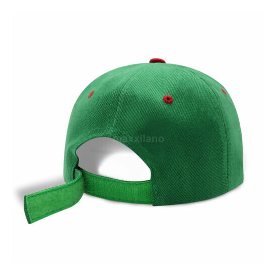 Baseball Cap Plain 2 Two Tone Loop Adjustable Solid Hat Polo Style Visor Caps image {2}