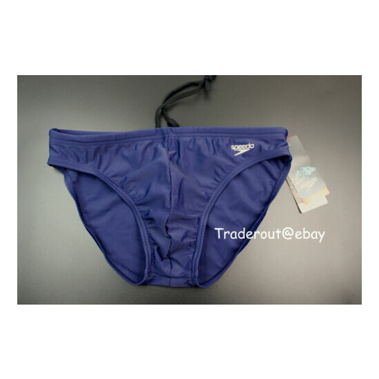 Speedo Men navy blue solar brief bikini Swimwear size 30 32 34 36 38 image {1}