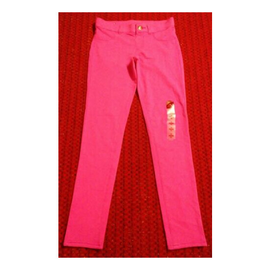 New With Tags Arizonia Jean Co. Girls Size 12 Regular Pink Cotton Blend Jeggings image {1}