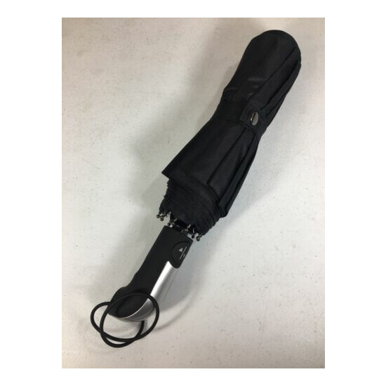 SYRINX Travel Umbrella BLACK Compact Folding Automatic, Gift Box Velvet Bag NEW  image {3}