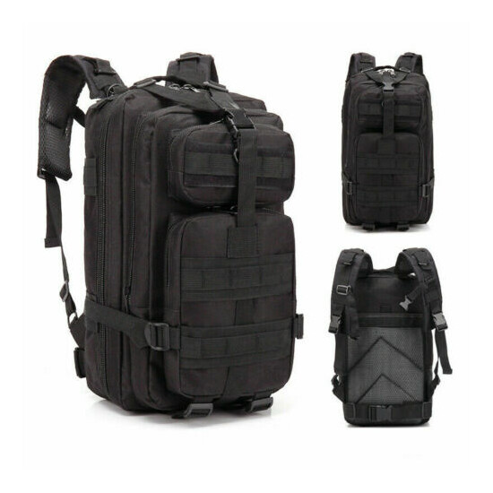 30L Outdoor Military Molle Tactical Backpack Rucksack Camping Hiking Bag Travel image {2}