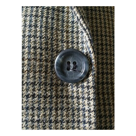 Jos A. Bank Steel Gray Hunt Club Check Silk / Wool Blend Sport Coat, 44L, EUC image {1}