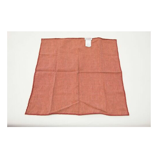 NWT Brunello Cucinelli Men 100% Silk 2-Tone Geometric Print Pocket Square A201 image {3}