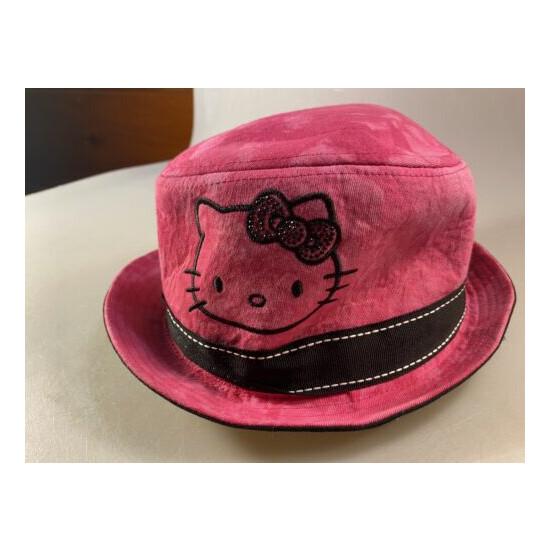 Hello Kitty / Sanrio Fedora Kids / Girls Pink Hat, Size: S/M image {4}