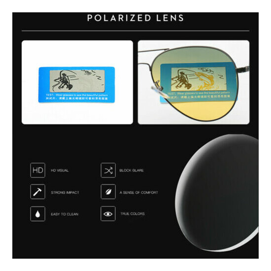Polarized Aviator Sunglasses Anti-UV Flash Mirror Lens with Case For Boys Girls image {3}