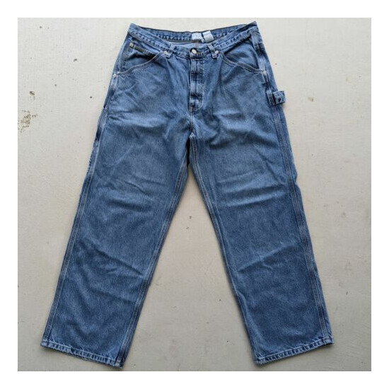 Vintage Calvin Klein Carpenter Worker Jeans Men Size 34x30 Actual 34x29 image {1}