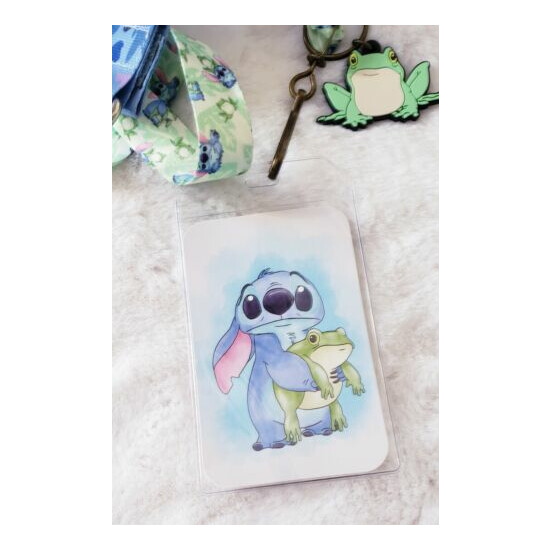 Lilo and Stitch Lanyard Keychain ID Badge Holder Disney & X-Large Pin Lanyard image {2}