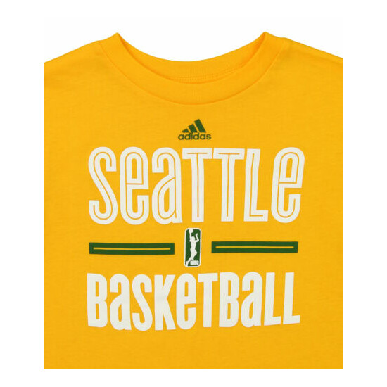 Outerstuff WNBA Kids Seattle Storm Practice Graphic Tee, Yellow image {2}