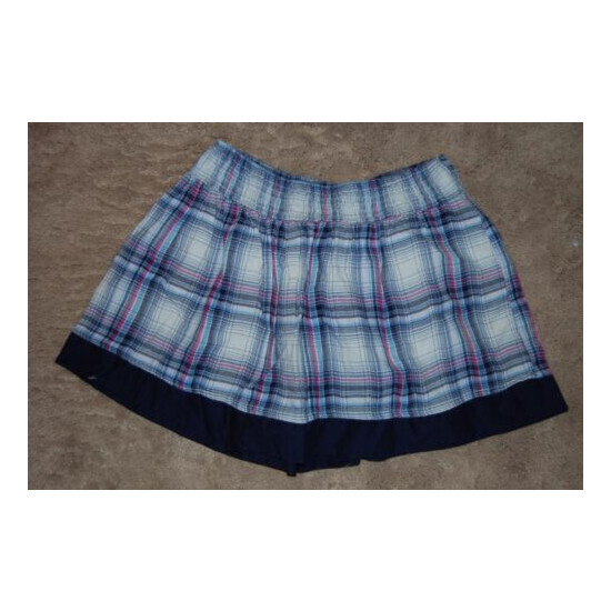 Old Navy Girls Skirt size 12 Navy Blue, Pink, White, Flannel  image {1}