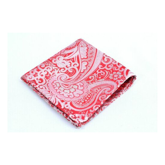Lord R Colton Masterworks Ruby Silver Dust Paisley Silk Pocket Square - $75 New image {1}