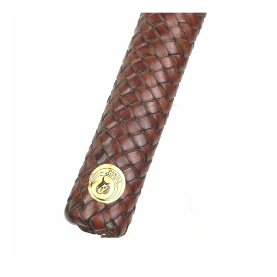 Imported Italian Leather Herringbone Handle for Umbrella or Walking Stick  image {3}
