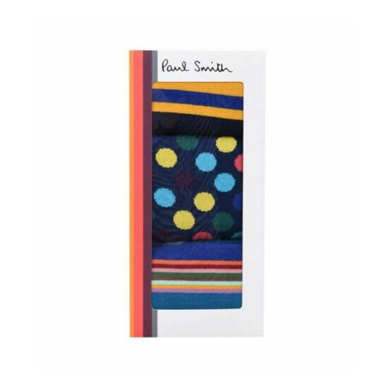 Paul Smith Men's 3-Pack Mixed Multi-colour Socks One Size image {1}
