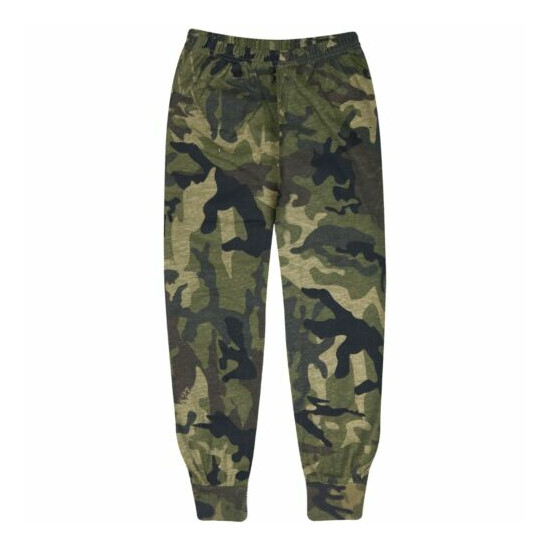 Kids Boys Girls Pjs Contrast Camouflage Green Plain Stylish Pyjamas Set 2-13 Yrs image {6}