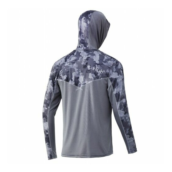 30% Off HUK Youth Icon X Refraction Camo Fishing Sun Hoodie-Pick Color/Size image {3}