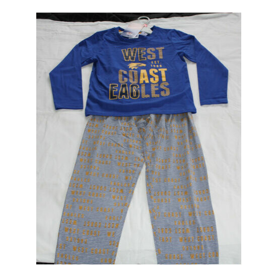 West Coast Eagles AFL AF8735 W20 Boys Youth Printed 2 Piece Pyjama Set Size 12 image {1}