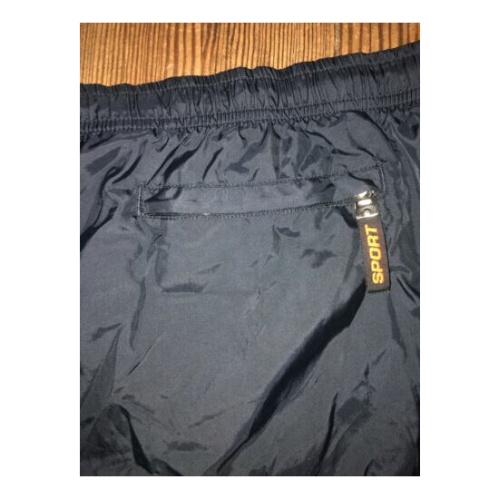 Vintage Polo Sport Athletic Shorts Size Large Black Rare image {4}