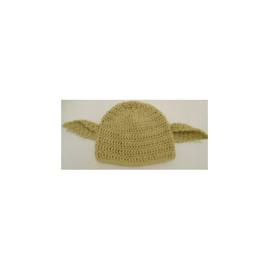 Crocheted Star Wars Baby Yoda Hat image {1}