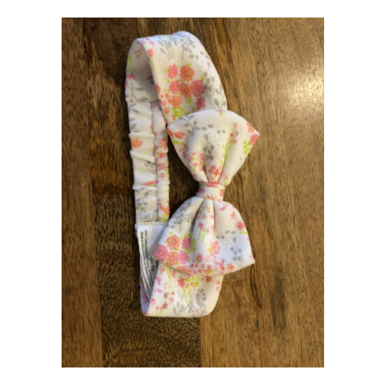 X4 Baby Girls Head Hair Wraps bands One Size Laura Ashley Floral Pink Claire’s image {6}