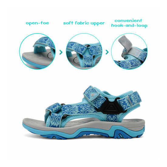 Girls Boys Summer Athletic Sandals Beach Casual Walking Sport Sandal image {3}