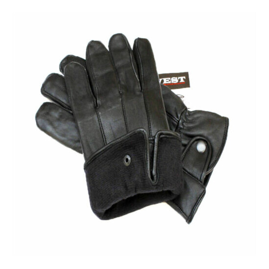 Men's Touch Screen Genuine Sheep Skin Leather Driving Gloves - TW1003 image {3}