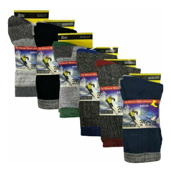 MENS Merino Wool Blend Walking Socks OUTDOOR WARM WALKING WOOL SOCKS UK 6-11 image {5}