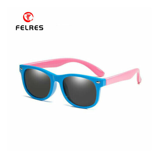 Children Retro Polarized Sunglasses Boys Girls Outdoor UV400 Square Glasses New image {2}