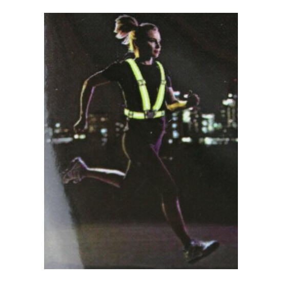 High Visibility Suspenders Reflective Harness Belt Strap Traffic Running Safety image {7}