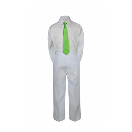 3pc Lime Green Tie Shirt Suit for Baby Boy Toddler Kid Pants Color by Selection image {3}