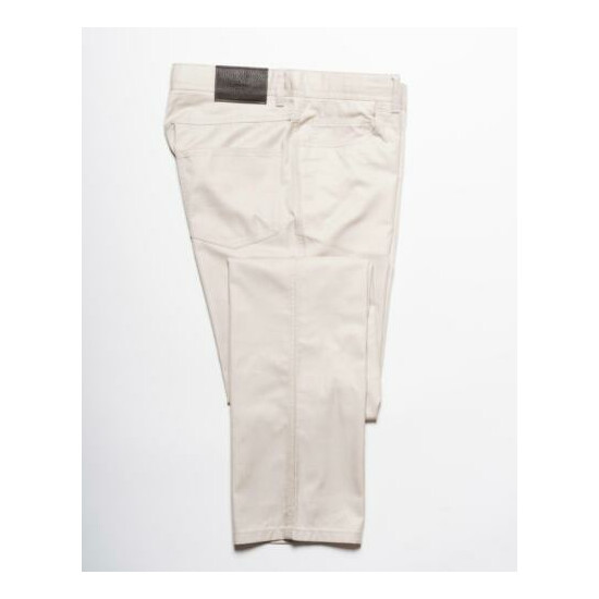 Brioni $800 Beige ‘Stelvio’ Lightweight Cotton 5 Pocket Straight Fit Jeans 32 image {1}