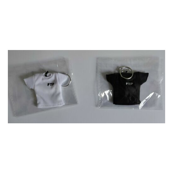 ftp logo t-shirt keychain black and white x2 image {1}