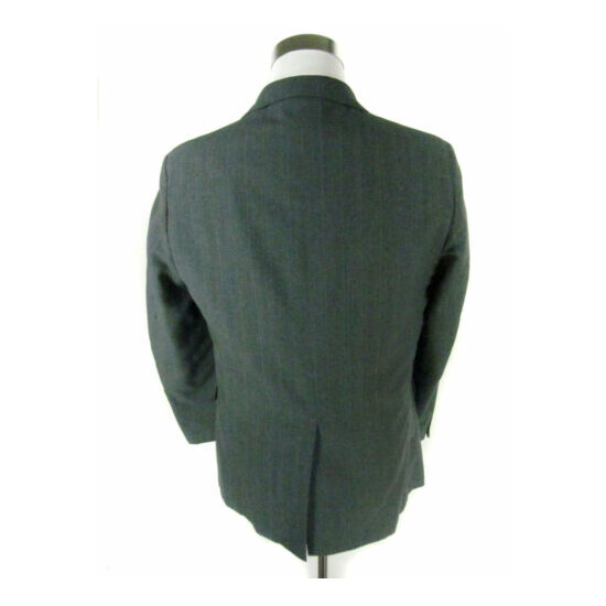 Peter Ravel Men's Sports Coat Blazer Jacket Size 42R Gray Striped image {4}