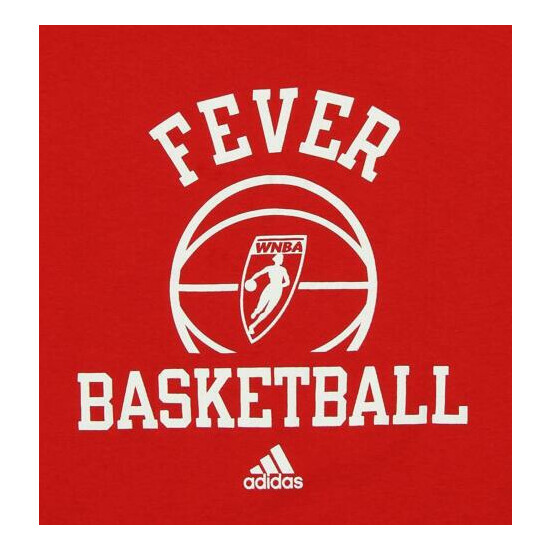 Adidas WNBA Youth Indiana Fever Dribbler Ball Short Sleeve Tee, Red image {2}