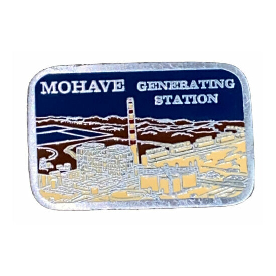 VINTAGE MOHAVE Generating Station CD Hit Belt Buckle Colorful image {1}