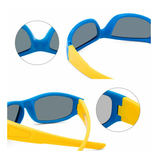 Kids (Age 3-12) Eyeglasses Frames Polarized Sunglasses Boys Girls Sport Cycling image {6}