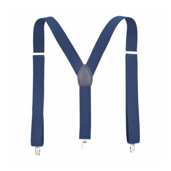 Men Pants Braces Suspenders 3 Clips Y-strap Adult Elastic Straps Adjustable Slim image {1}