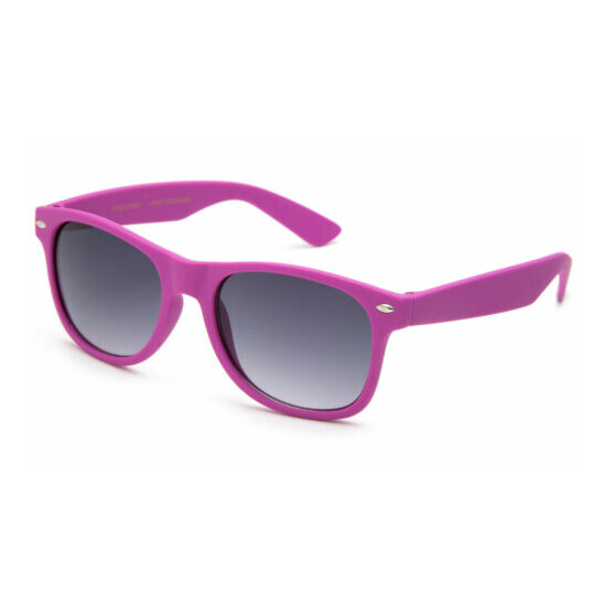 Kids Sunglasses Classic Rubber Soft Frame Boys Girls Colorful Lead Free UV 100%  image {4}